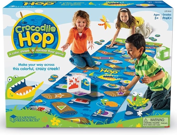 💥美國直送- Learning Resources Crocodile Hop Floor game 鱷魚過河遊戲💥