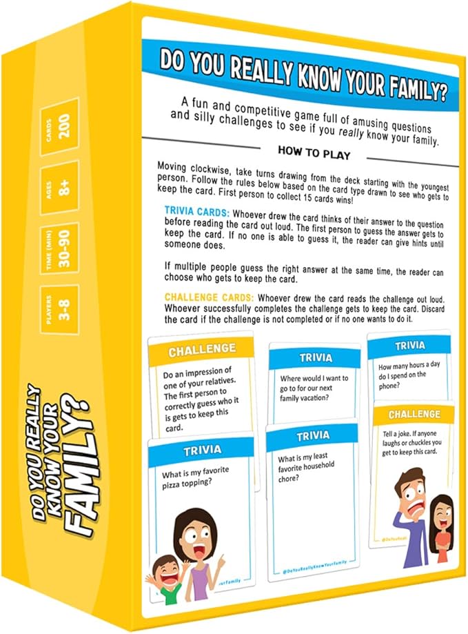 💥美國直送得獎產品 Do You Really Know Your Family? 必買親子遊戲💥