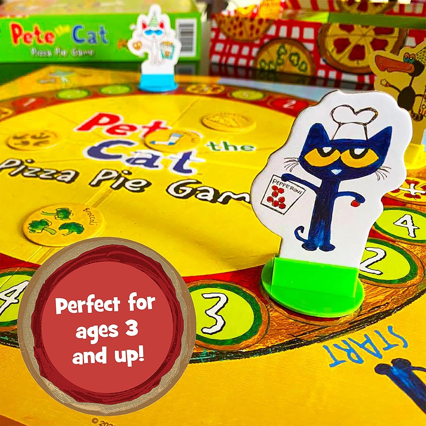 💥美國直送 - Briarpatch Pete the Cat Pizza Pie Game 薄餅合作遊戲💥