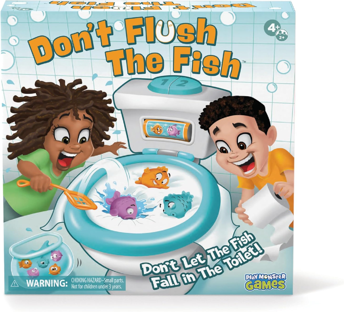 🚽美國直送- Play Monster Don't Flush The Fish 廁所平衡遊戲🚽