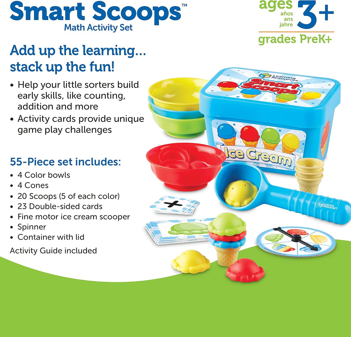 🍦 美國直送- Learning Resources Smart Scoops 𢳂雪糕玩具套裝 🍦