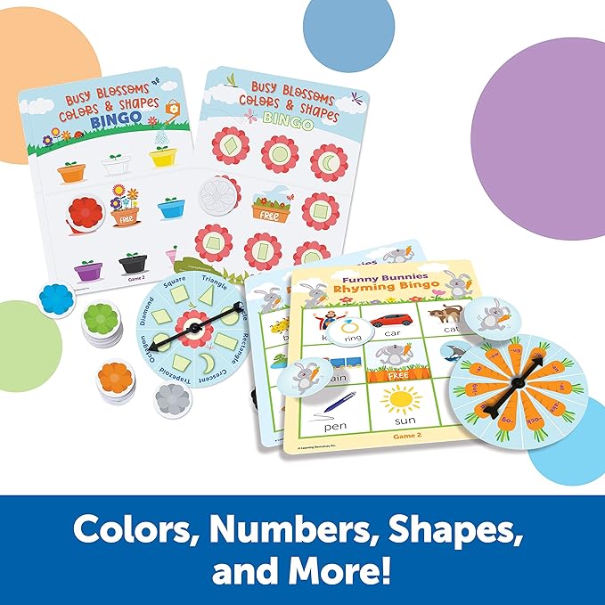 💥美國直送 Learning Resources Preschool bingo bundle 全方位學前概念教材(一套4盒)💥