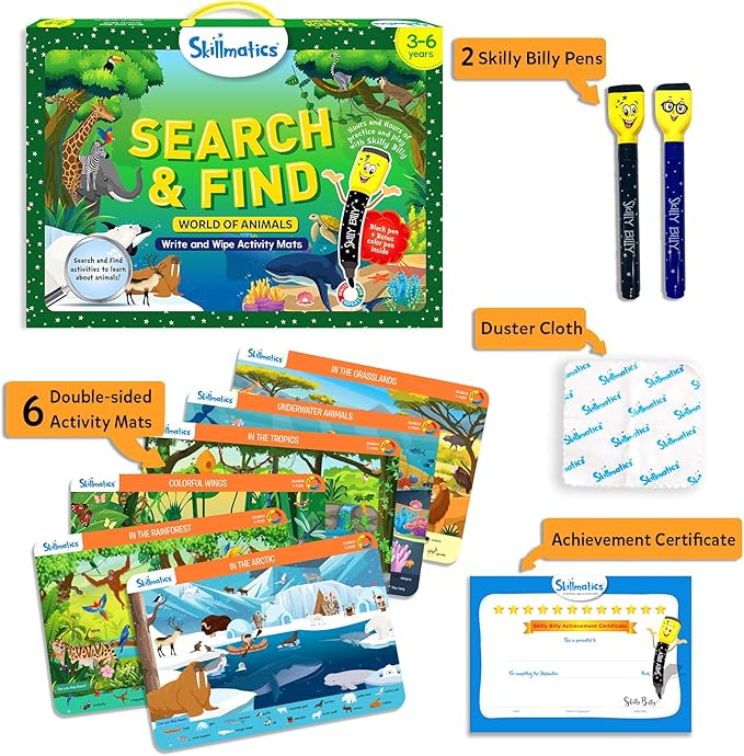 ๐ฅ็พๅ็ด้-Skillmatics Search and Find Animals ๅ็ฉๆพๆพ็้ๆฒ๐ฅ