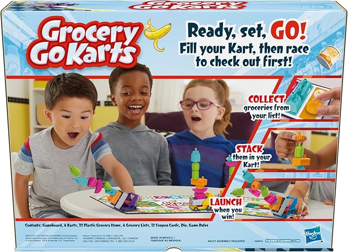 💥美國直送- Hasbro Grocery Go Karts Board Game 購物車棋盤遊戲💥