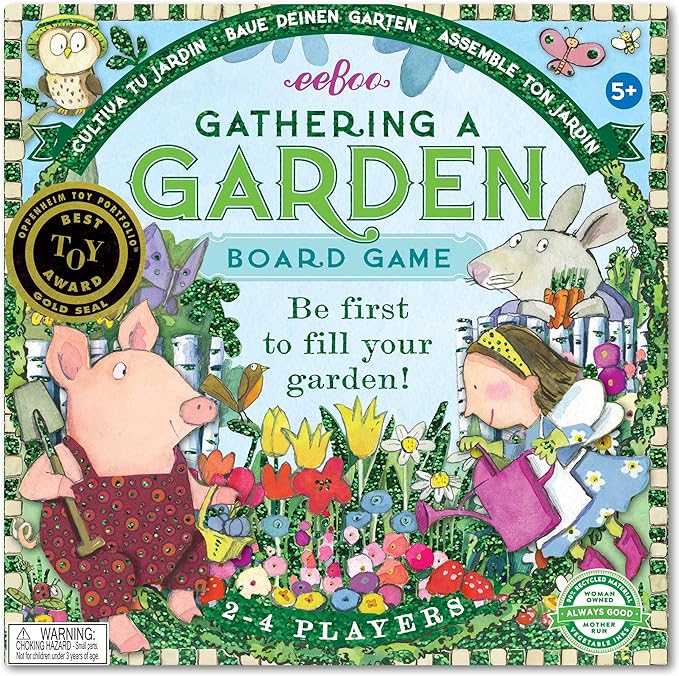 💥美國得獎教材 Eeboo Gathering a Garden 花園行棋遊戲💥