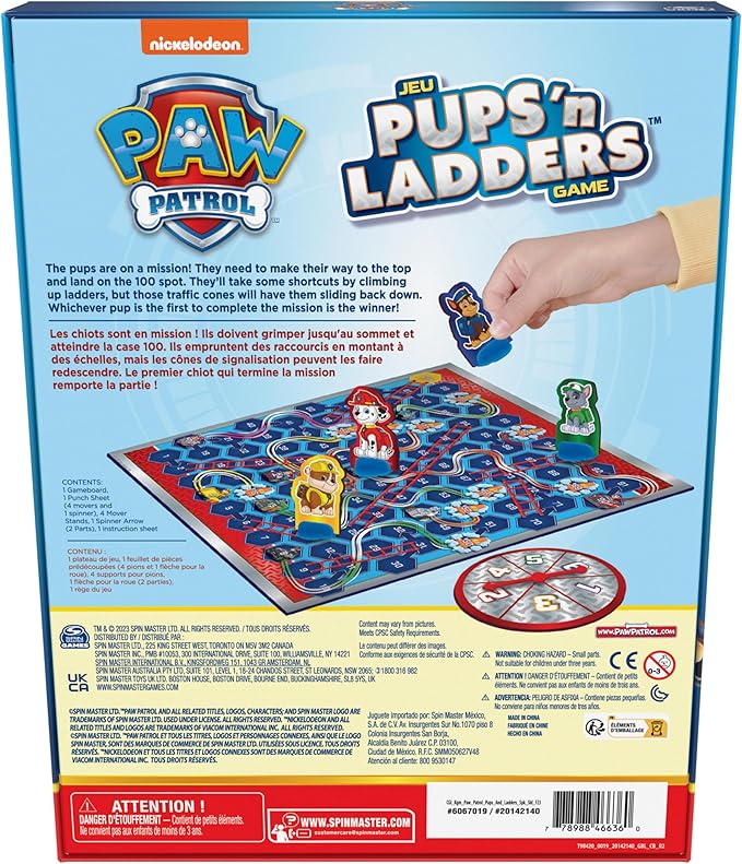 💥美國直送- Paw Patrol Pups ‘N Ladders Game 棋盤遊戲💥