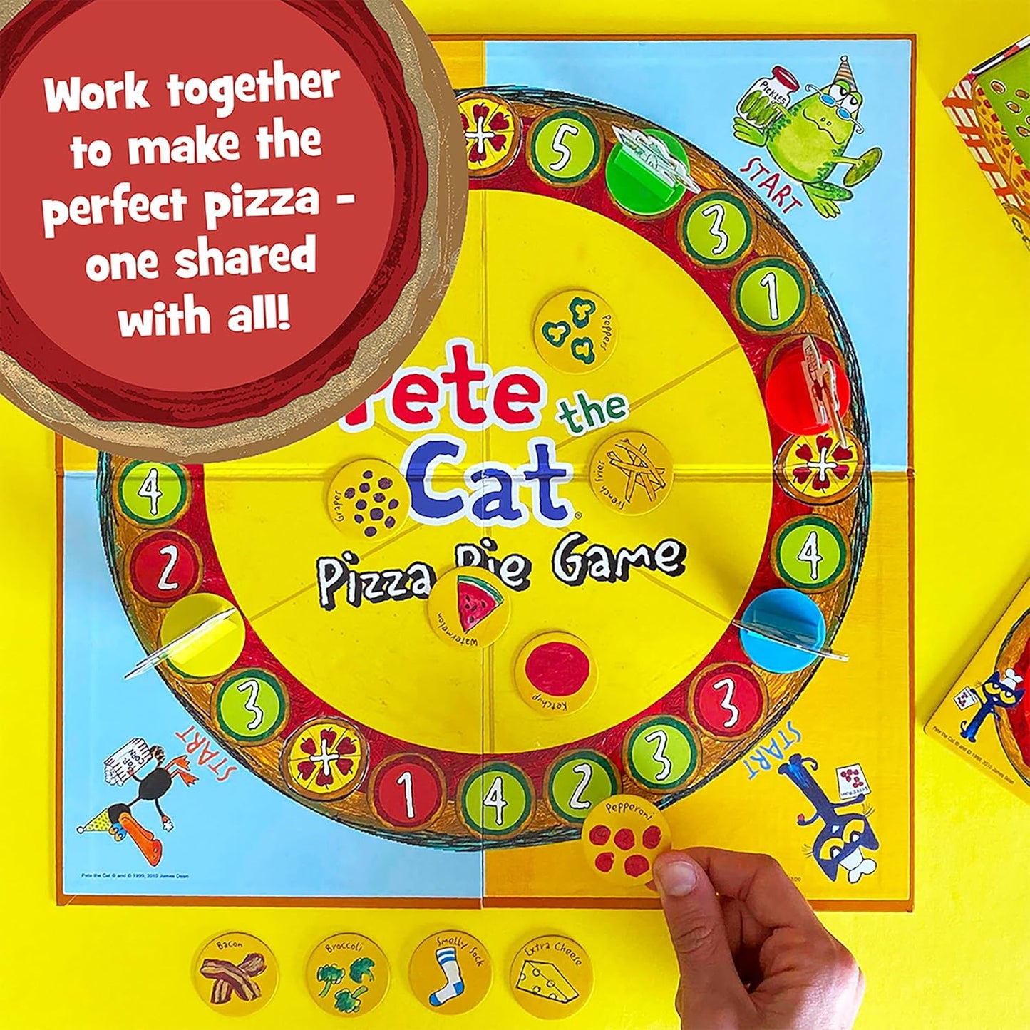 💥美國直送 - Briarpatch Pete the Cat Pizza Pie Game 薄餅合作遊戲💥