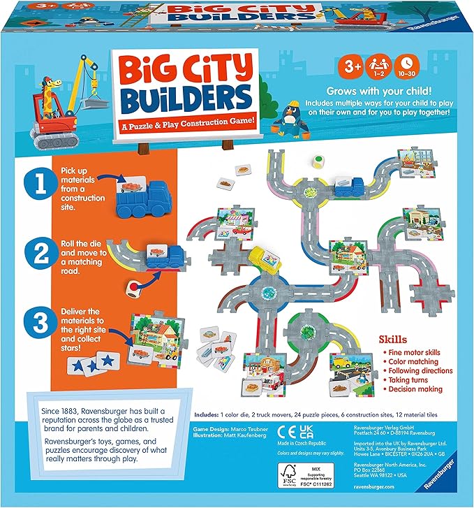 ๐ฅ็พๅ็ด้- Ravensburger Big City Builders ๅๅธ้่ฒจ้ๆฒ๐ฅ