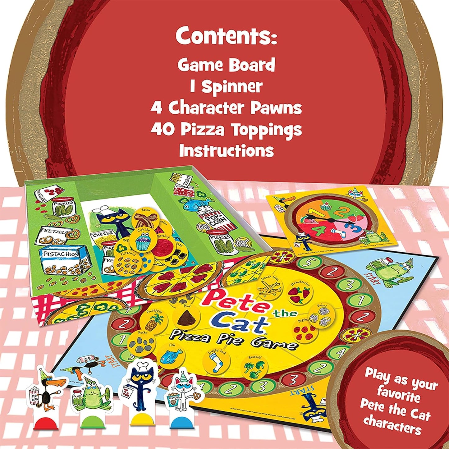 💥美國直送 - Briarpatch Pete the Cat Pizza Pie Game 薄餅合作遊戲💥