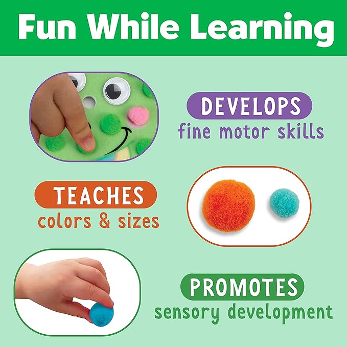 美國直送- Creativity for Kids Pom Pom Dinosaurs 毛毛球恐龍手工