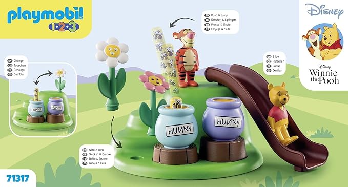 💥美國直送- Playmobil 123 Disney Winnie's & Tigger's Bee Garden 幼兒玩具💥