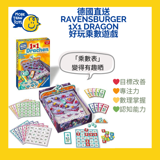 💥德國直送-Ravensburger 1x1 Dragon 好玩乘數遊戲💥