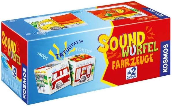 🚗德國直送經典教材- Kosmos Sound Cube (Vehicles) 聲效拼拼樂- 交通工具版🚗