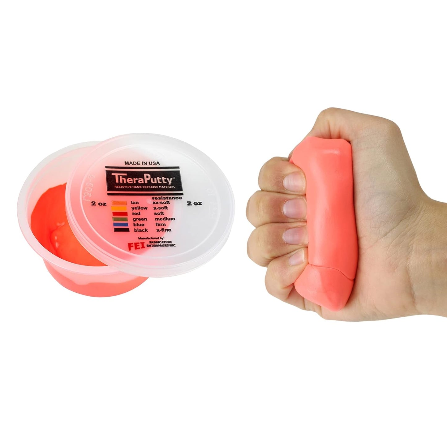 💥美國直送- CanDo Theraputty for Kids and Adults 職業治療練力膠 (紅色/ 綠色)💥