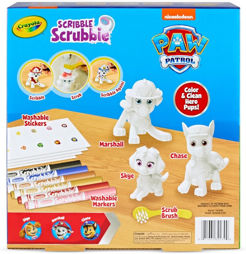 💥美國直送 -Crayola  Scribble Scrubbie Paw Patrol set  彩繪百變套裝💥