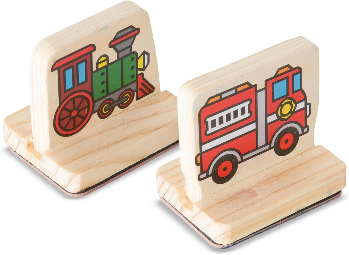 🚗 Melissa & Doug 幼兒木製印章套裝 - 交通工具篇 🚗