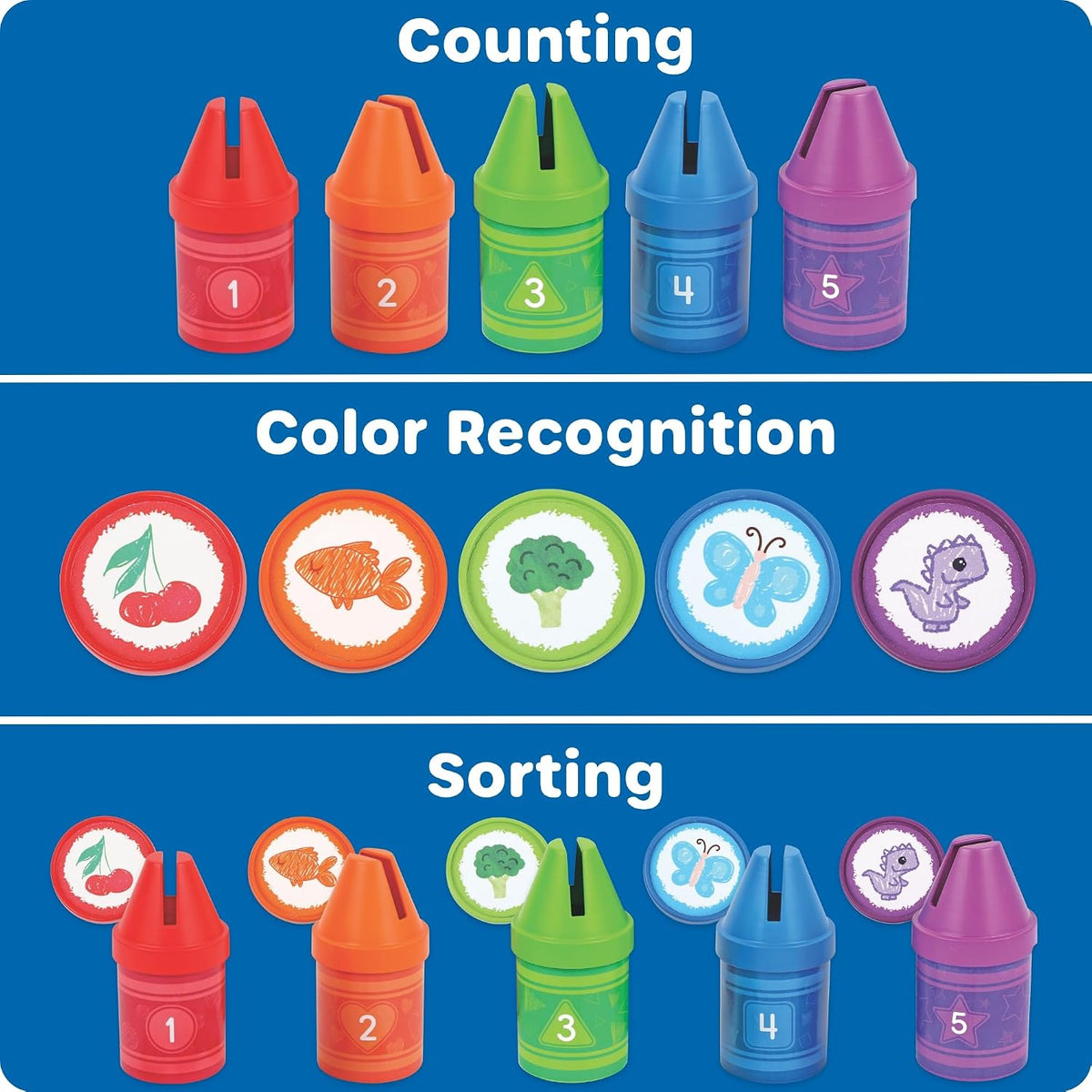 🖍️美國直送 - Learning Resources Counting Crayons 數數蠟筆 🖍️