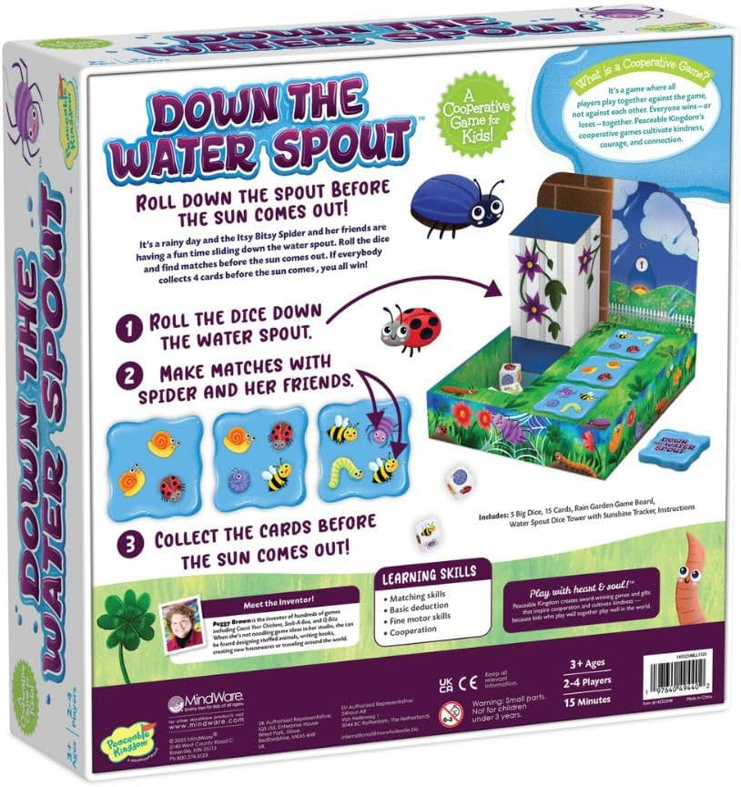 🕷️ 美國直送 - Peaceable Kingdom Down the Waterspout 合作桌遊 🕷️