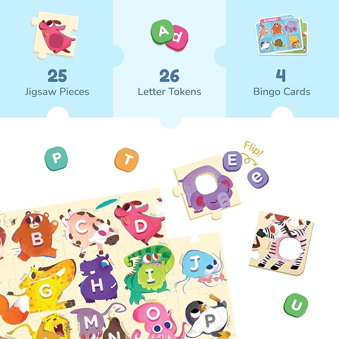 💥美國直送- LoveDabble Learn ABC with Animals 字母學習教材套💥