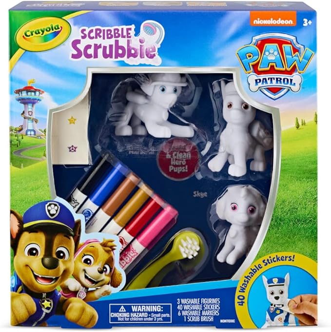 💥美國直送 -Crayola  Scribble Scrubbie Paw Patrol set  彩繪百變套裝💥