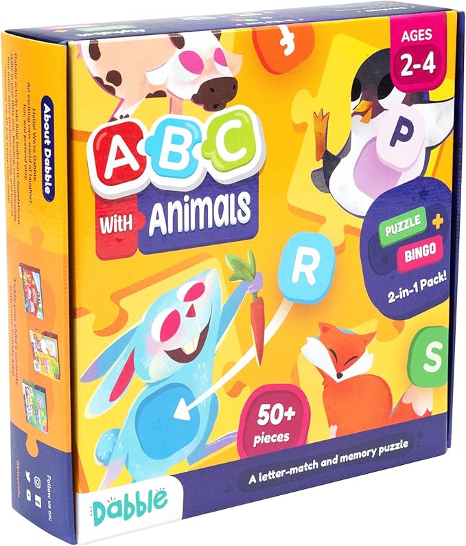 💥美國直送- LoveDabble Learn ABC with Animals 字母學習教材套💥