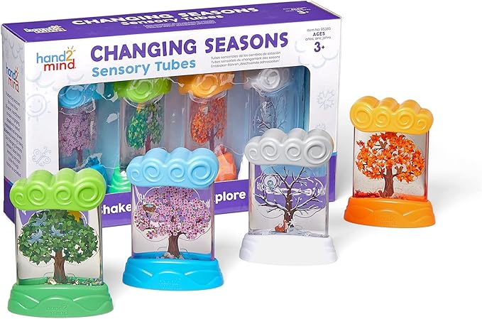 💥美國直送- Hand2mind Changing Seasons Sensory Tubes 四季轉變感知瓶💥