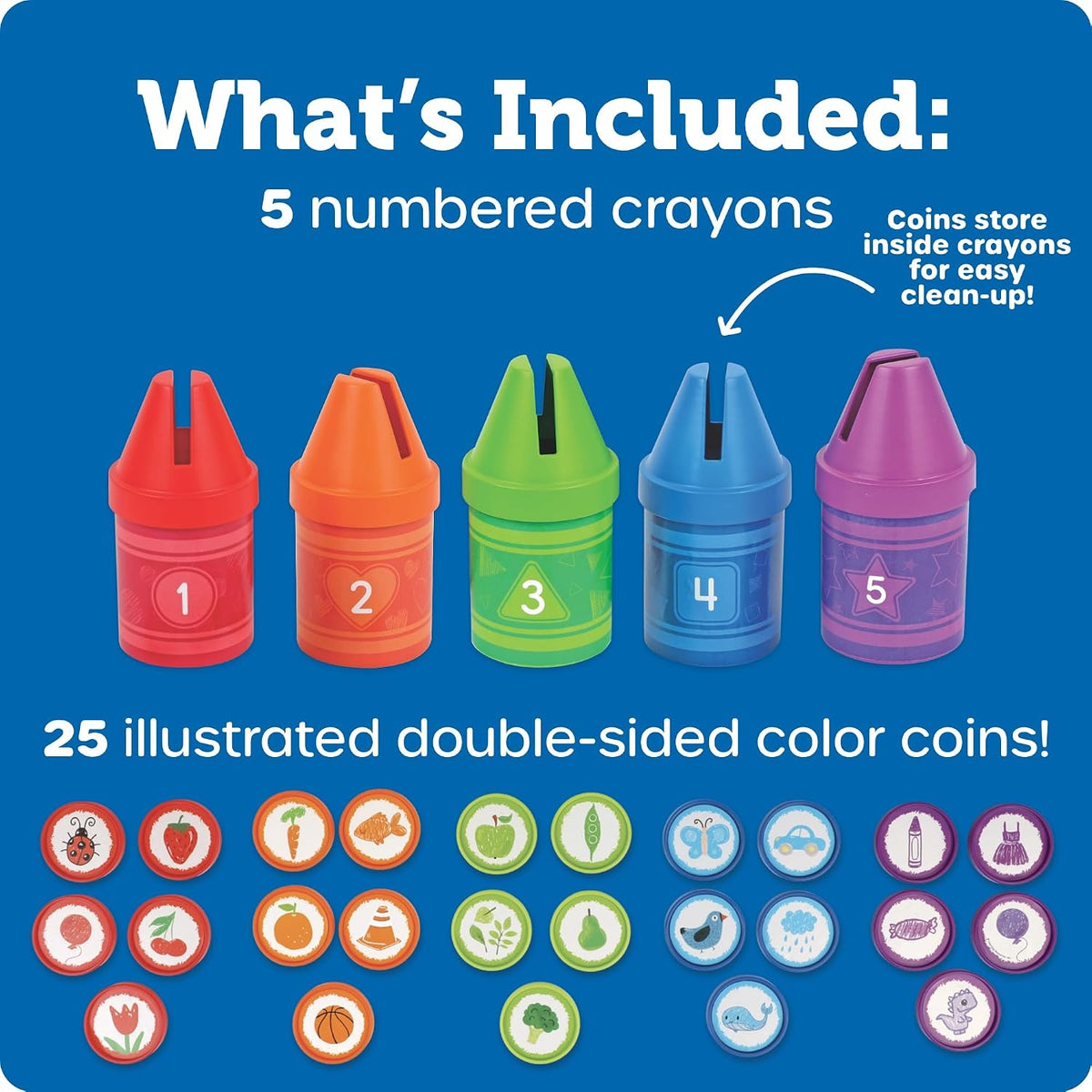 🖍️美國直送 - Learning Resources Counting Crayons 數數蠟筆 🖍️