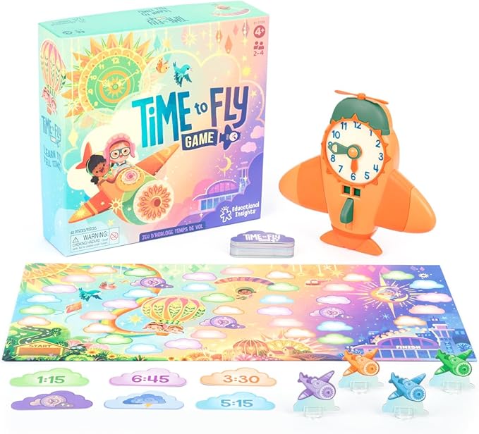💥美國直送- Educational Insights Time to Fly Game 認識時間遊戲💥