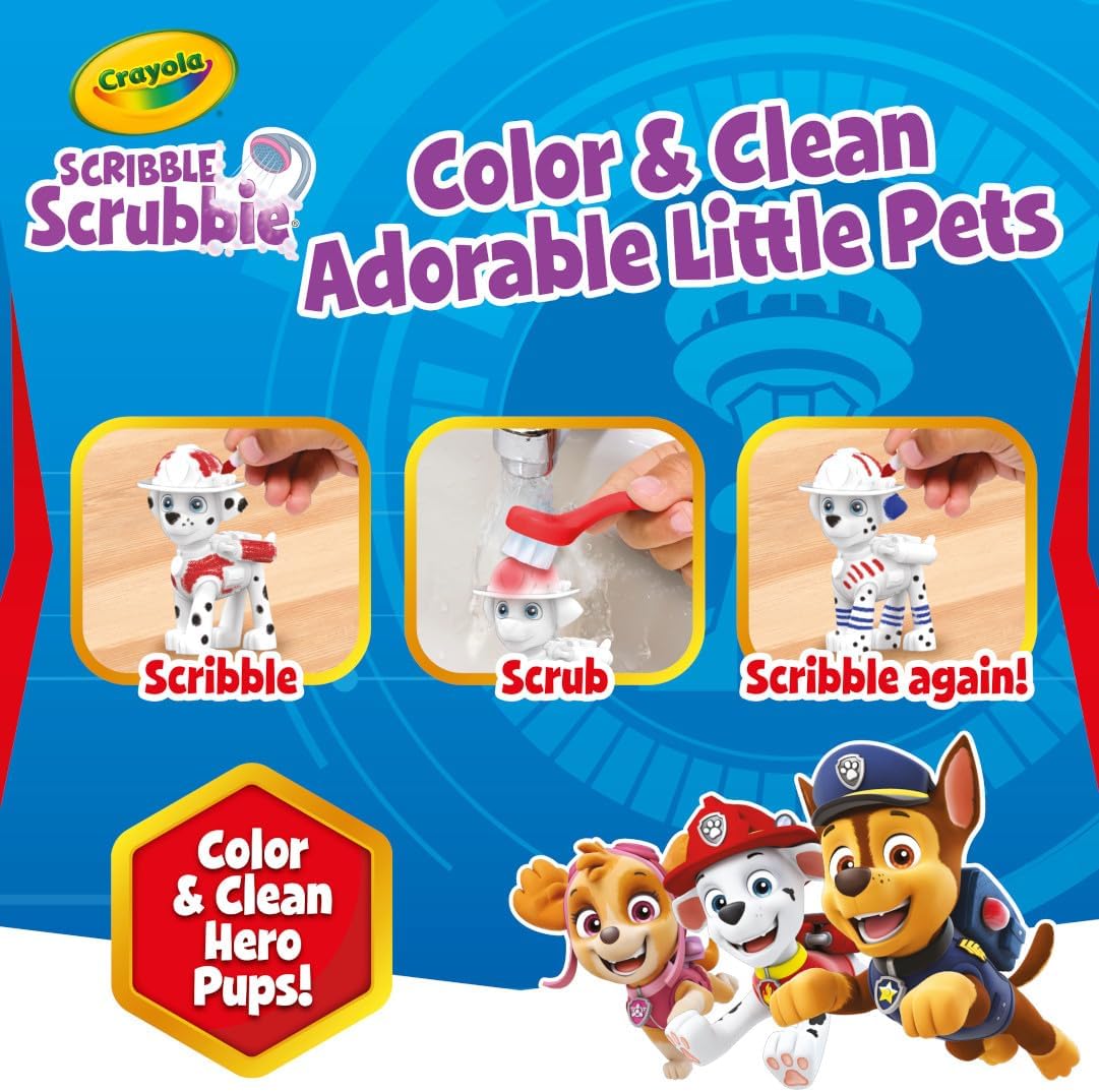 💥美國直送 -Crayola  Scribble Scrubbie Paw Patrol set  彩繪百變套裝💥