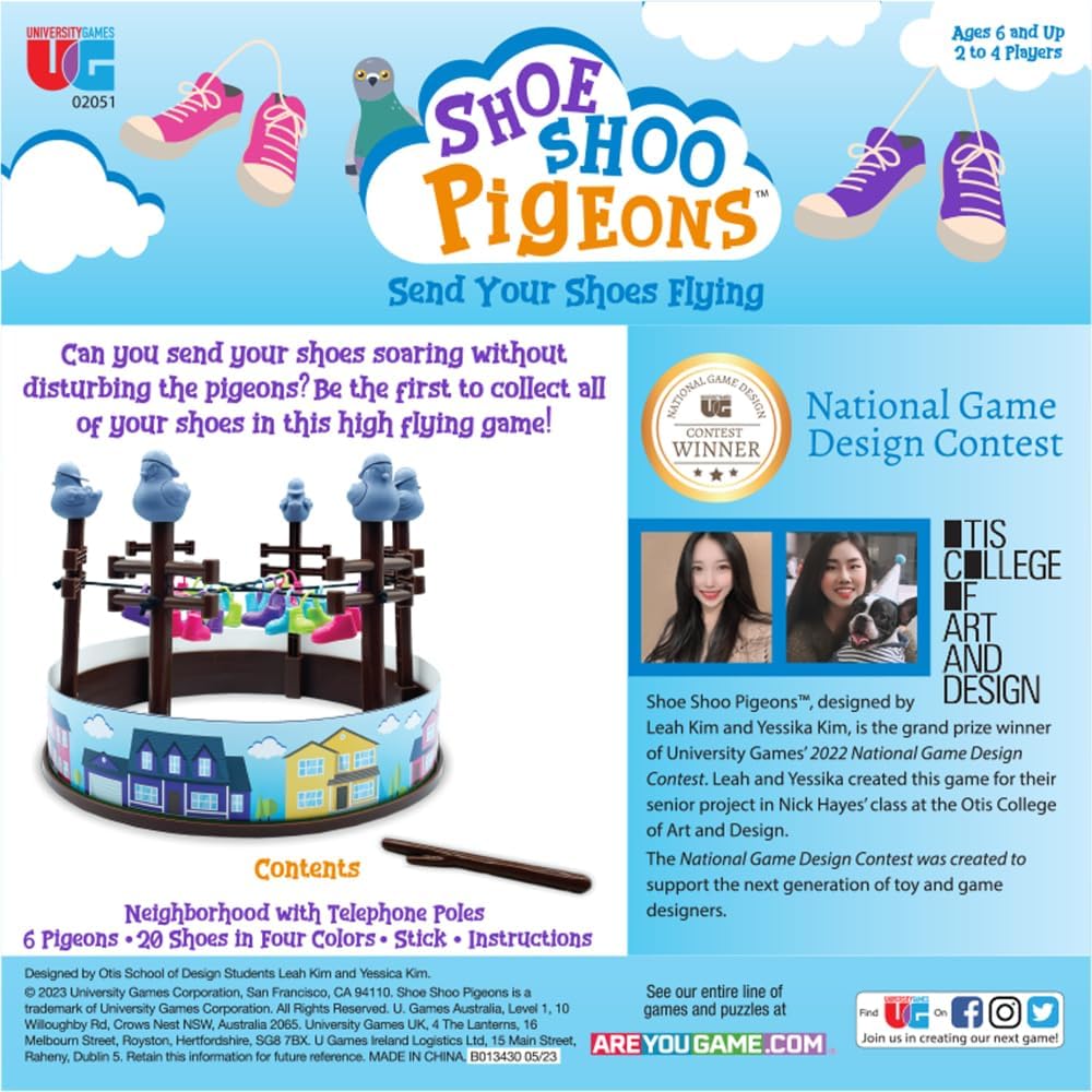 💥美國直送- University Games Shoe Shoo Pigeons! 不要驚動鴿子遊戲💥
