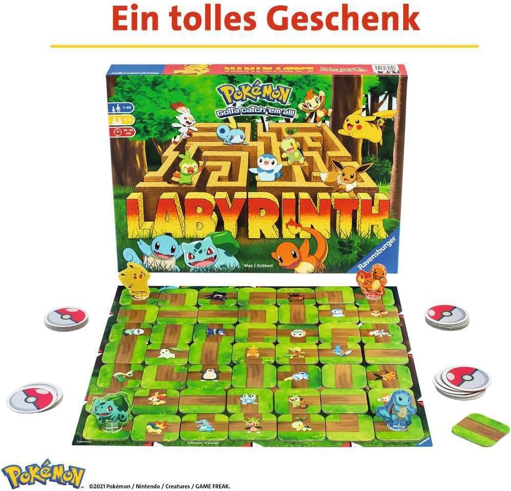 🦖 美國直送- Ravensburger Pokémon Labyrinth 寶可夢迷宮桌遊 🦖