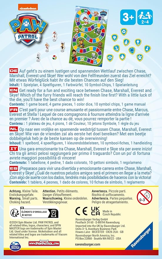 💥德國直送 - Ravensburger Paw Patrol Tower Race 幼兒行棋 💥