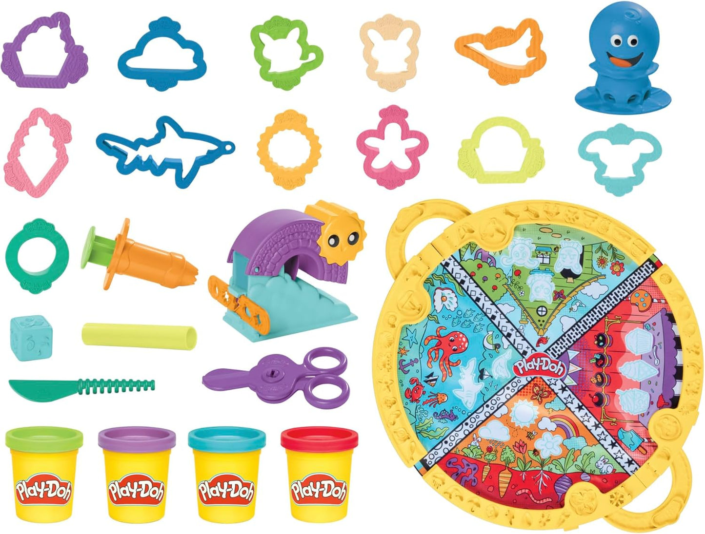 💥美國直送 - Play-Doh Fold & Go Playmat Starter Set 可摺疊遊戲墊泥膠套裝💥