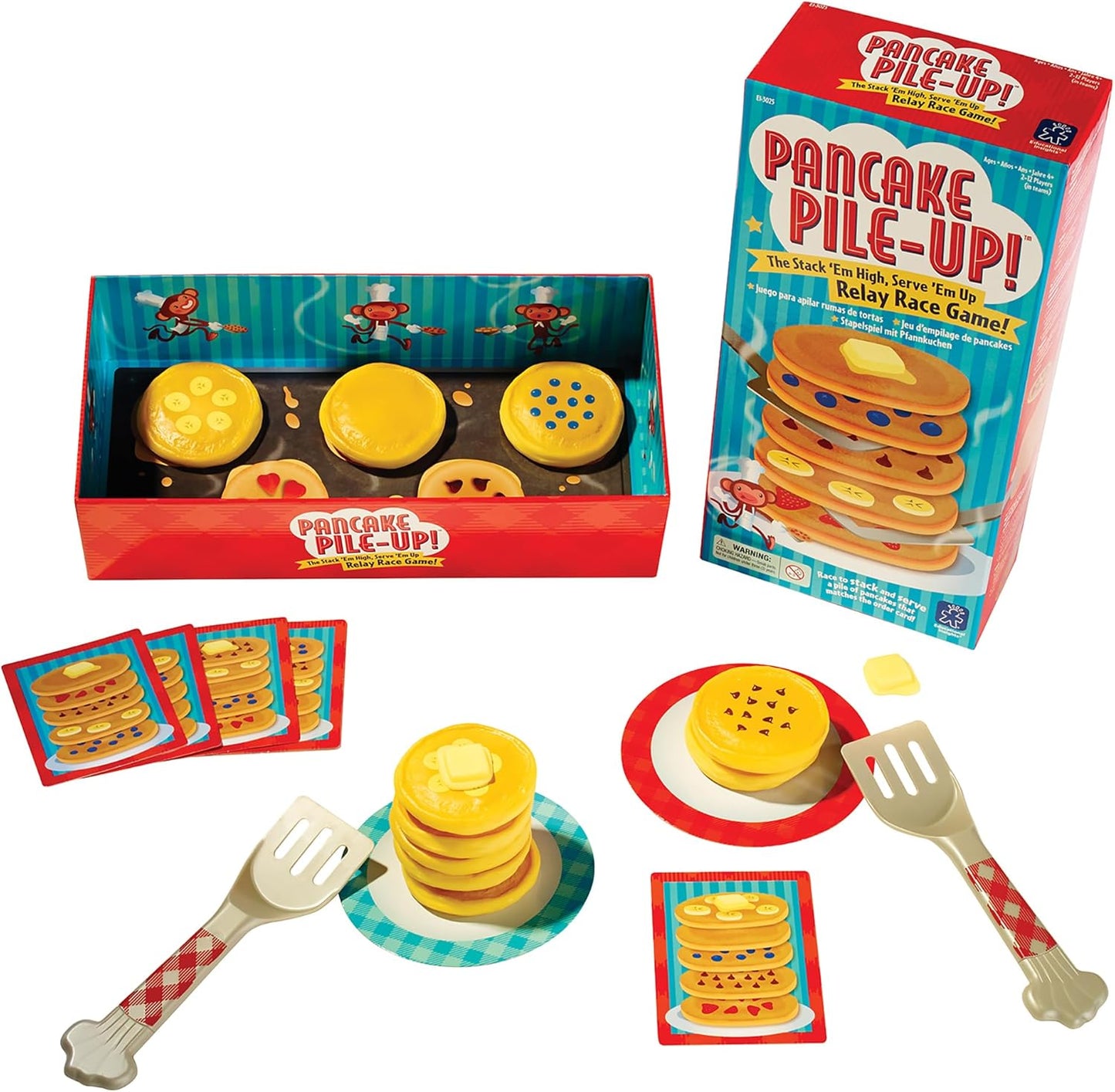 🥞 美國直送 - Pancake Pile-Up 煎餅層層疊接力賽 🥞