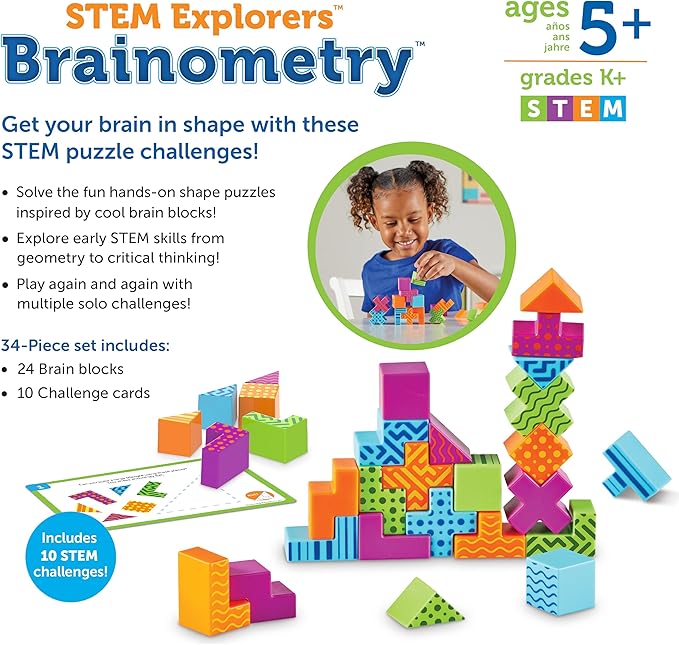 💥美國直送- Learning Resources STEM Brainometry 益智幾何立體遊戲💥