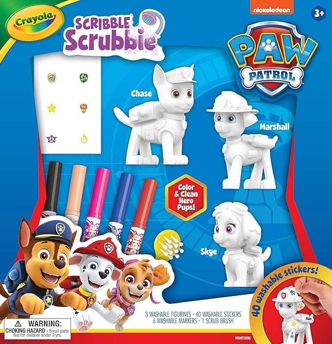 💥美國直送 -Crayola  Scribble Scrubbie Paw Patrol set  彩繪百變套裝💥