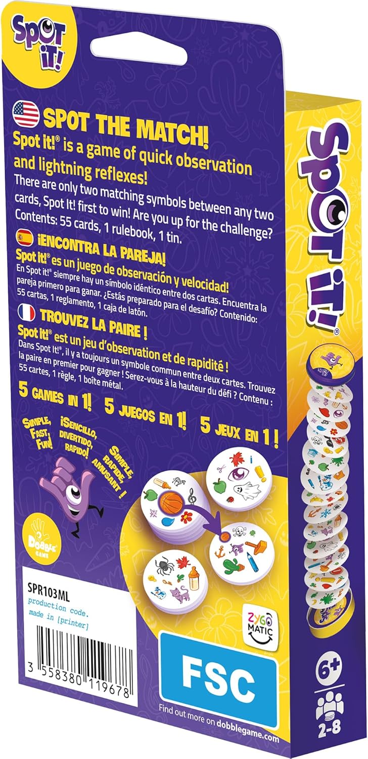 🔎美國直送- Asmodee Spot It！經典視覺配對卡牌遊戲🔎