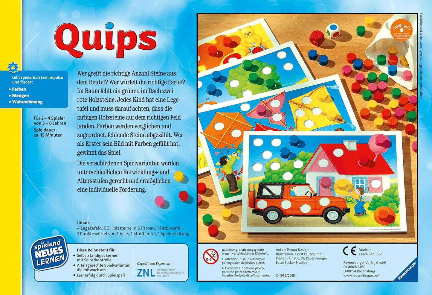 🌈德國直送 -Ravensburger Quips 益智顏色配對🌈