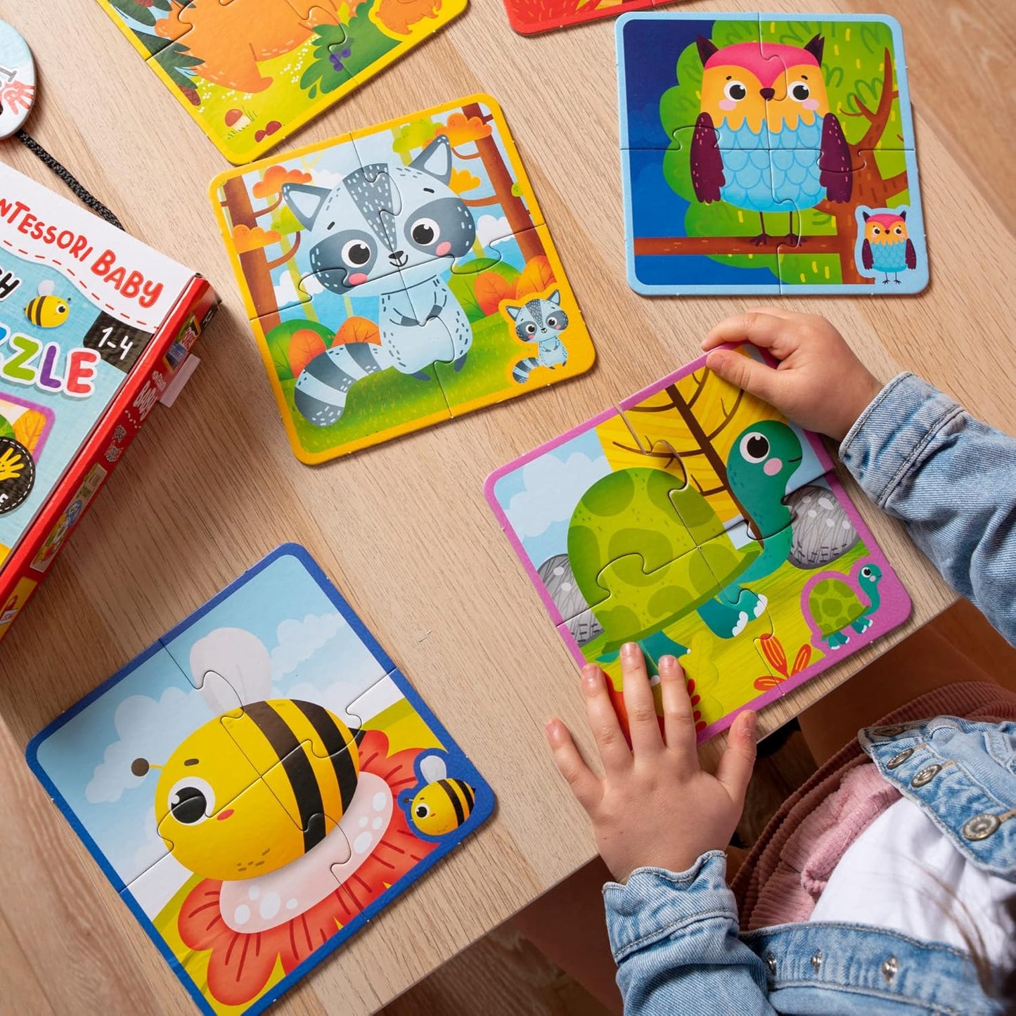 👶意大利直送- Lisciani Giochi Montessori Baby Touch puzzle 蒙特梭利觸感拼圖👶