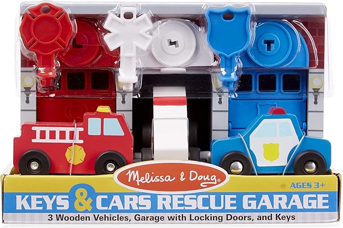 💥美國直送 - Melissa & Doug  Keys and Cars garage 小小車房連鎖匙💥