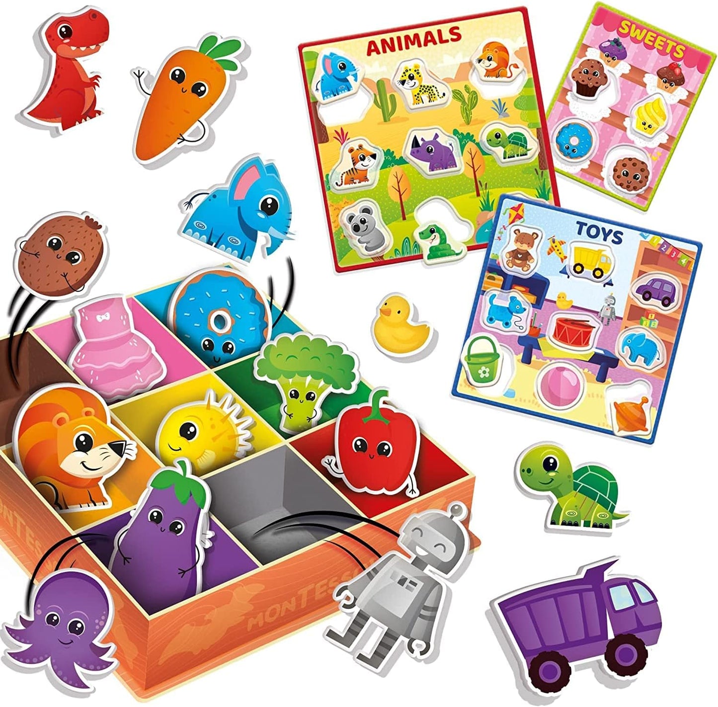 🎨意大利直送 - 1歲教材- Lisciani Giochi Montessori Baby Box Colours 蒙特梭利顏色探索教材🎨