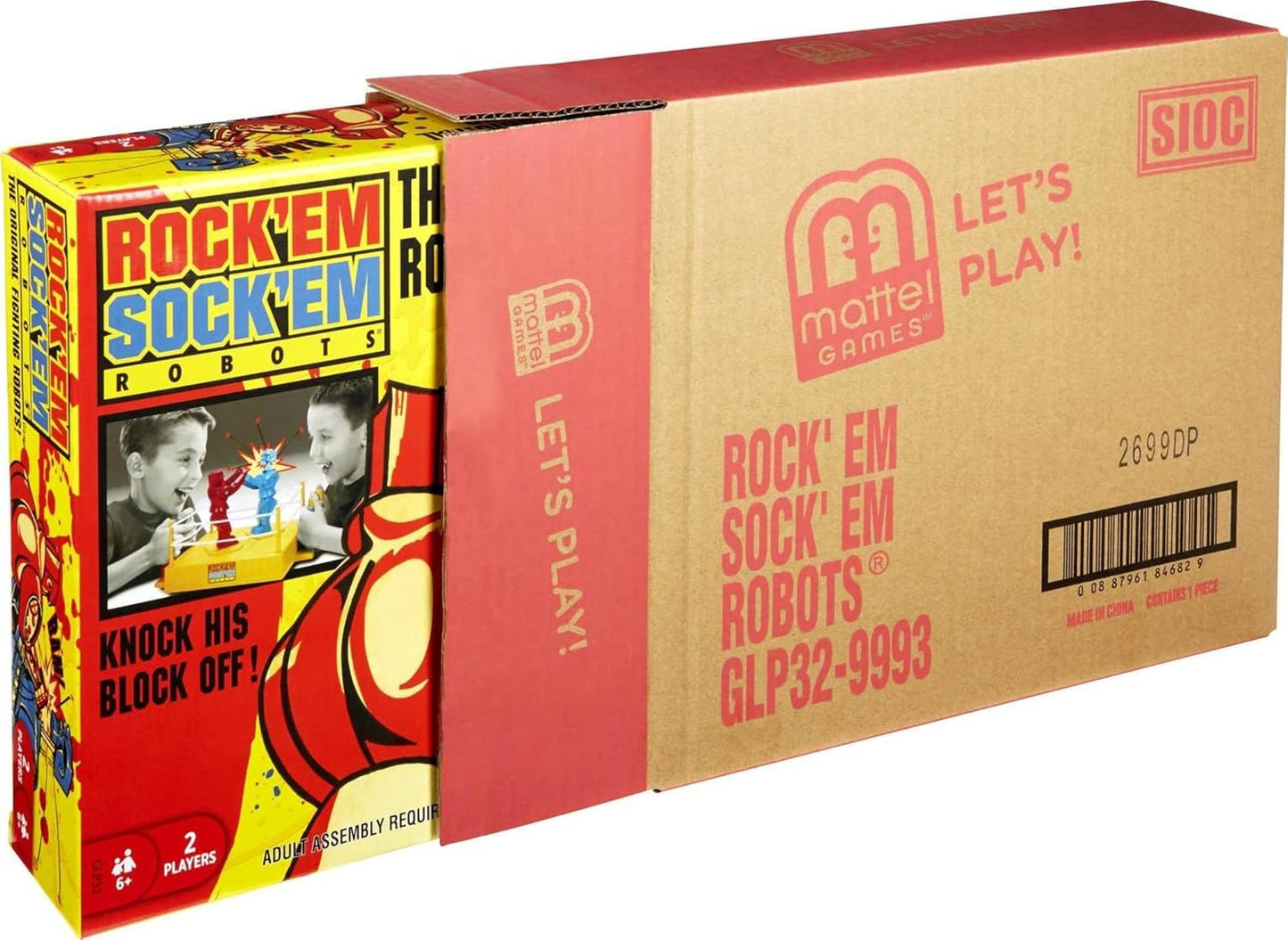 🥊美國直送- Mattel Games  Rock 'Em Sock 'Em Robots Kids Game 拳擊機器人大戰🥊