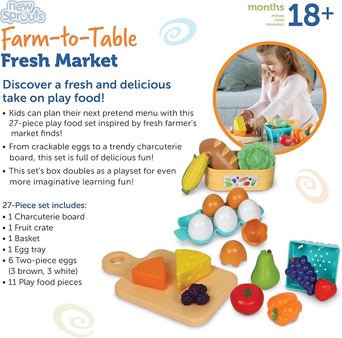 💥美國直送- Learning Resources Farm-to-Table set 優質食物玩具27件(BPA-free) 💥