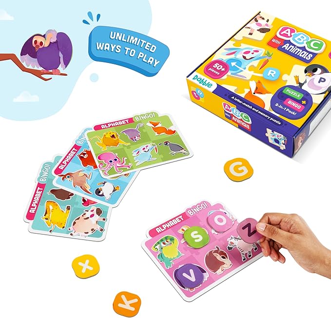 💥美國直送- LoveDabble Learn ABC with Animals 字母學習教材套💥