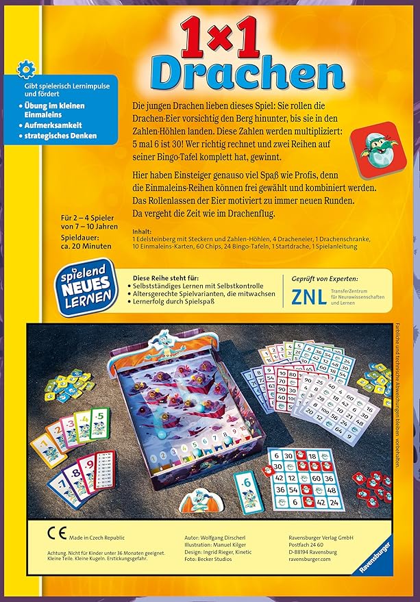 💥德國直送-Ravensburger 1x1 Dragon 好玩乘數遊戲💥