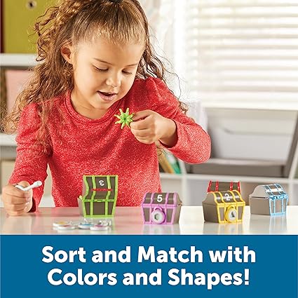 💥美國直送 -Learning Resources  Sorting Pirate Treasure 海盜寶箱遊戲💥