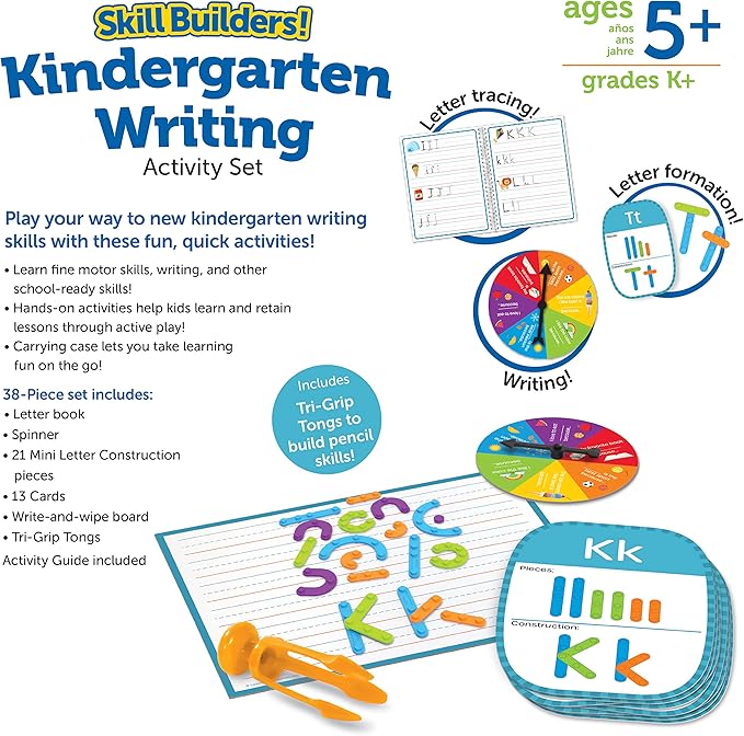 💥美國直送- Learning Resources Kindergarten Writing 字母拼寫教材套💥