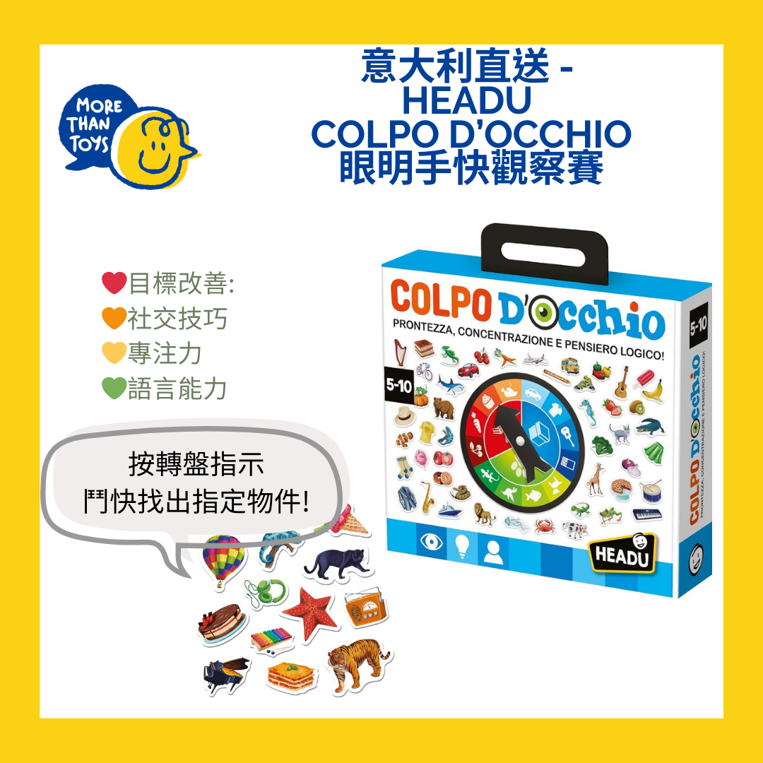 👁️意大利直送 -HEADU Colpo D’occhio 眼明手快觀察賽 👁️