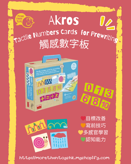 💥西班牙直送- Akros Tactile Numbers Cards for Prewriting 觸感數字板💥
