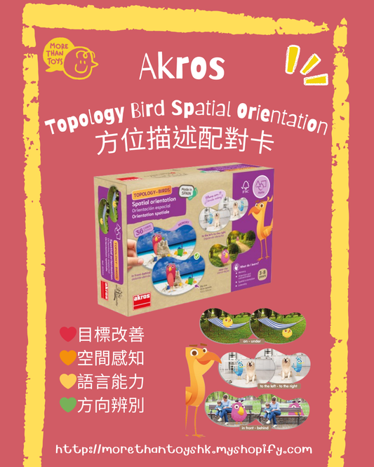 💥西班牙直送- Akros Topology Bird Spatial Orientation 方位描述配對卡💥
